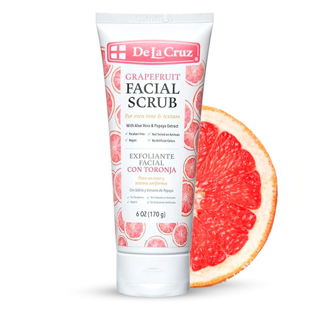 De La Cruz, Facial Scrub, Grapefruit, 6 oz (170 g)