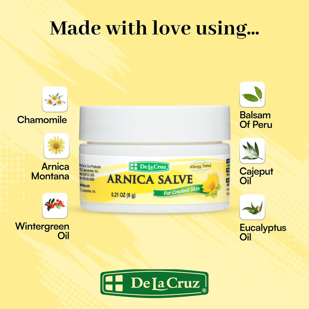 De La Cruz, Arnica Salve for Cracked Skin (6 g)