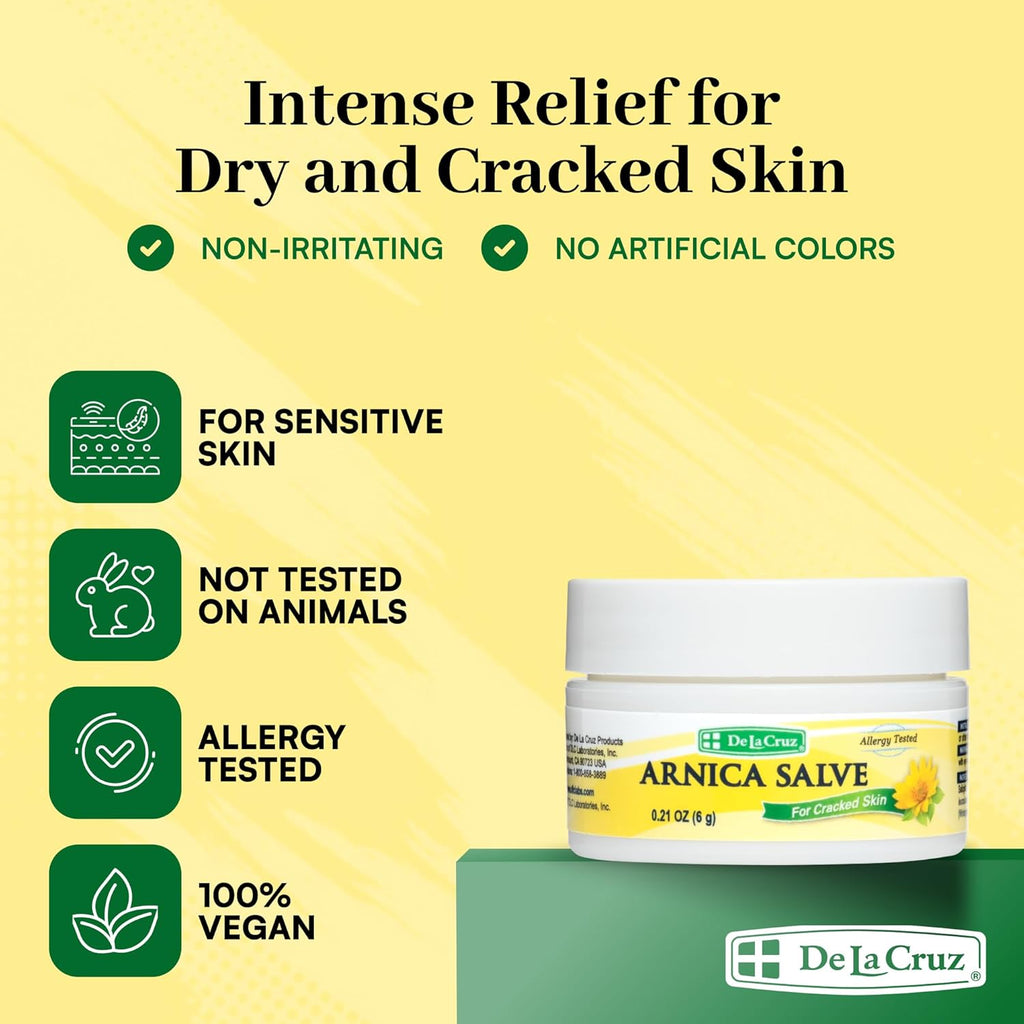 De La Cruz, Arnica Salve for Cracked Skin (6 g)