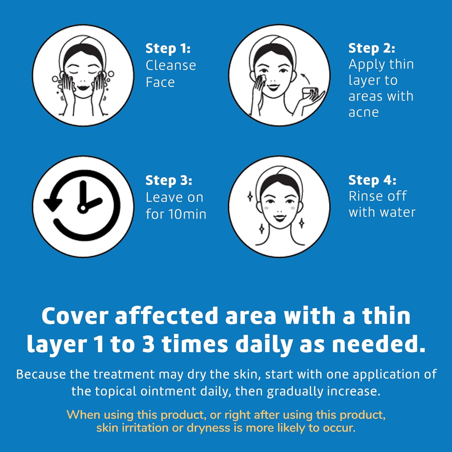 De La Cruz® Acne Treatment Maximum Strength with 10% Sulfur 74g