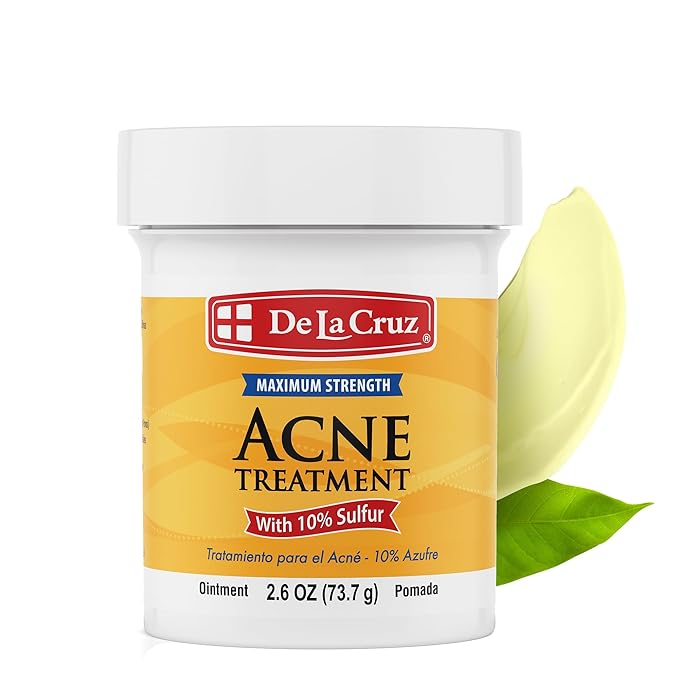 De La Cruz Acne Treatment Maximum Strength with 10% Sulfur (73.7 g)